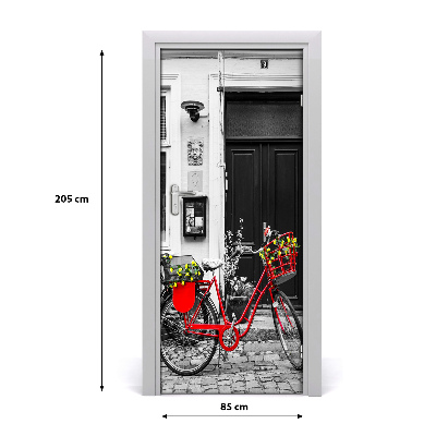 Pegatina para puerta Bicicleta municipal