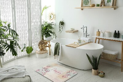 Alfombras baño Composición floral