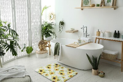 Alfombras baño Flores de girasol