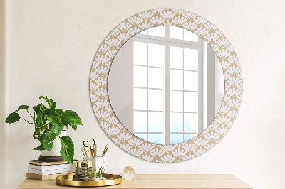 Espejo redondo decorativo impreso Floral oriental