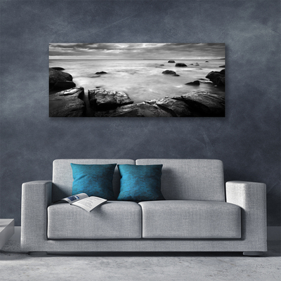 Cuadro en lienzo canvas Roca mar paisaje
