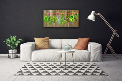 Cuadro en lienzo canvas Hierbas secas hojas naturaleza