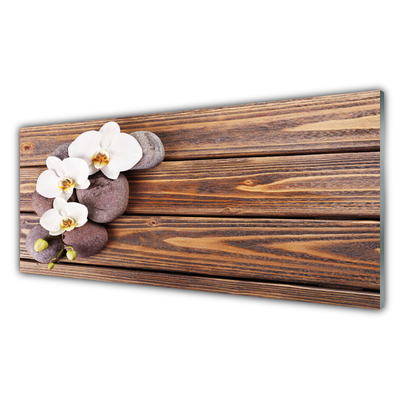 Paneles de pared Flor orquídea madera