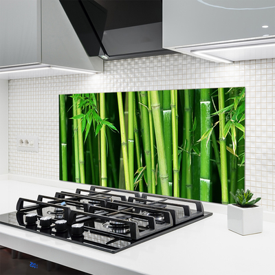 Paneles de vidrio para la cocina Bosque de bambú naturaleza
