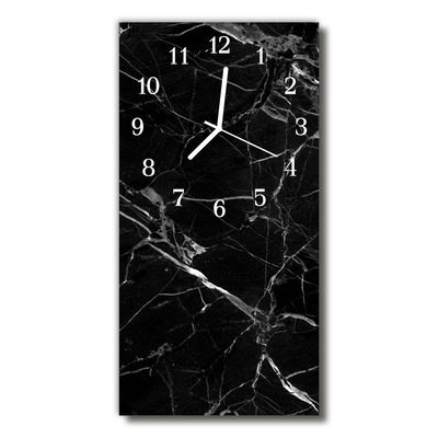 Reloj de vidrio para cocina Grafito piedra natural negro
