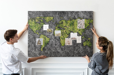 Tablero de corcho Mapa del mundo