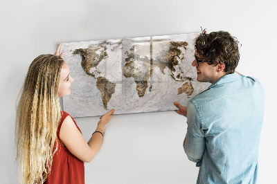 Pizarra magnética infantil Mapa del viejo mundo