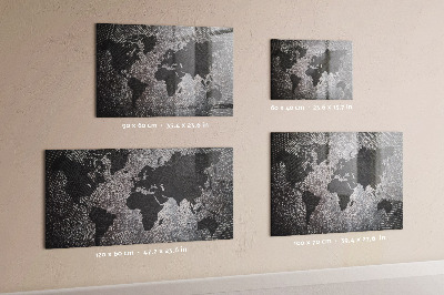 Pizarra magnética infantil Mapa mundial concreto