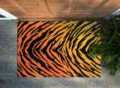 Alfombra entrada casa interior Rayas de tigre