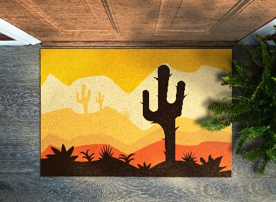 Alfombra pasillo entrada Cactus desértico