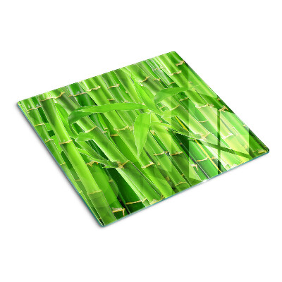 Tabla de cortar de cristal Hojas y tallos de bambú