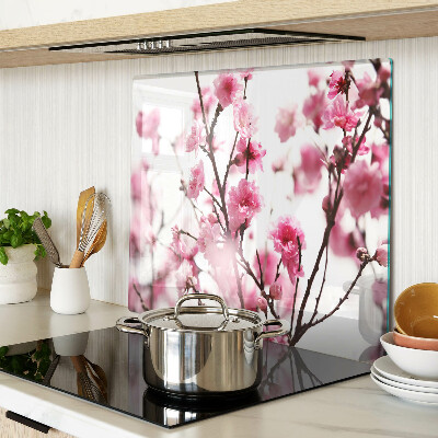 Tabla de cortar de cristal Cerezos en flor