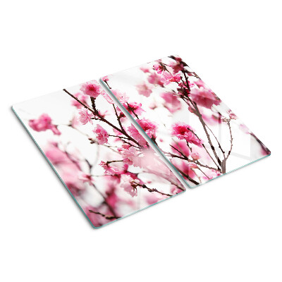 Tabla de cortar de cristal Cerezos en flor