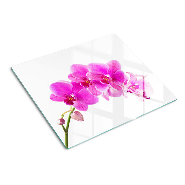 Tabla para cortar Orquídeas en tonos rosa