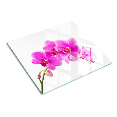 Tabla para cortar Orquídeas en tonos rosa