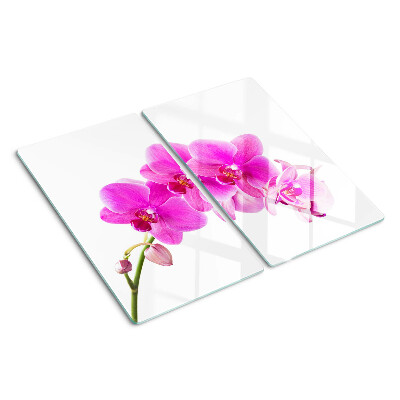 Tabla para cortar Orquídeas en tonos rosa