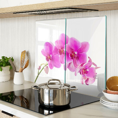 Tabla para cortar Orquídeas en tonos rosa