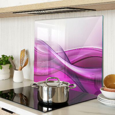 Tabla de cortar de cristal Ondas en tonos rosa