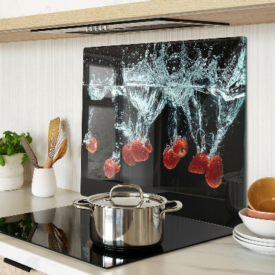 Tabla de cortar de cristal Fresas en agua