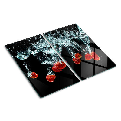 Tabla de cortar de cristal Fresas en agua