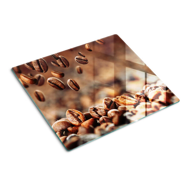 Tabla para cortar Granos de café en movimiento