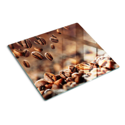 Tabla para cortar Granos de café en movimiento