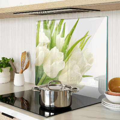 Tabla para cortar Tulipanes en gotas de agua