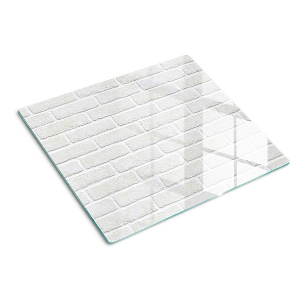 Tabla de cortar de cristal pared de ladrillos