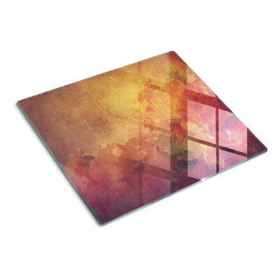 Tabla para cortar Motivo floral en colores pastel