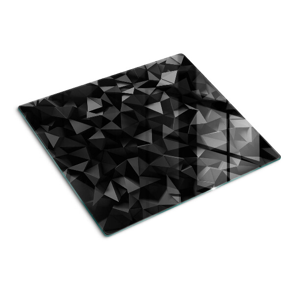 Tabla para cortar Geometría poligonal en tonos negros
