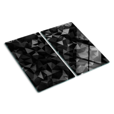 Tabla para cortar Geometría poligonal en tonos negros