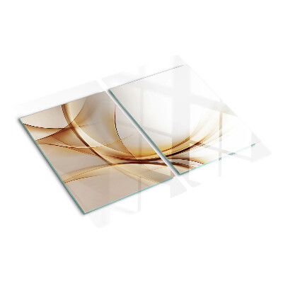 Tabla para cortar Ondas abstractas en tonos beige
