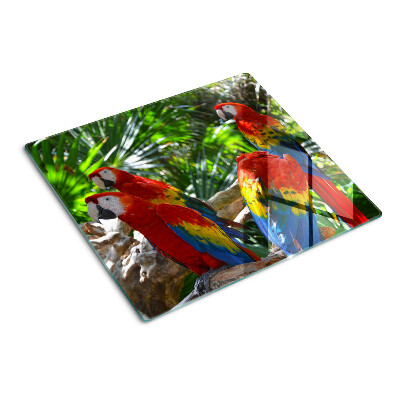 Tabla para cortar Loros en un entorno tropical