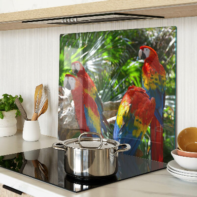 Tabla para cortar Loros en un entorno tropical