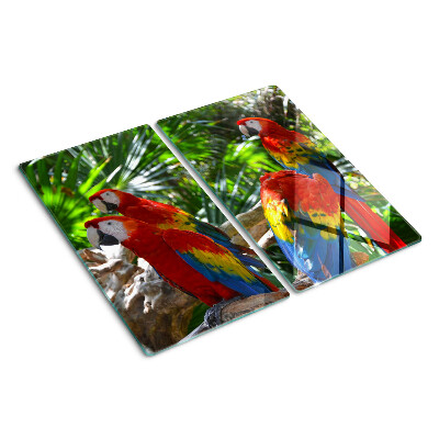 Tabla para cortar Loros en un entorno tropical