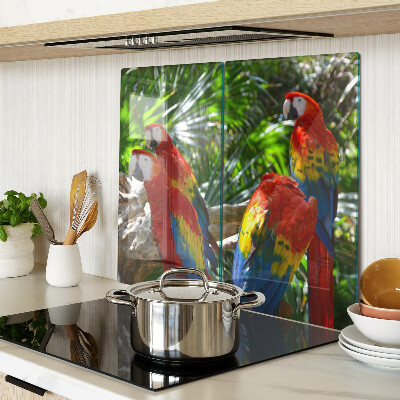 Tabla para cortar Loros en un entorno tropical