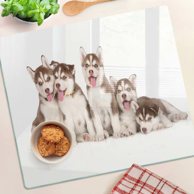 Tabla para cortar cachorros de husky