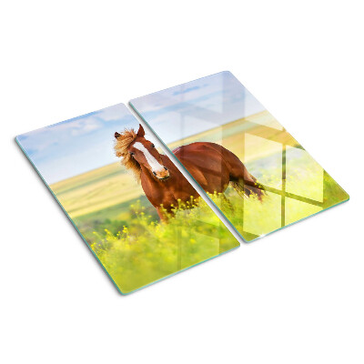 Tabla para cortar Caballo en el prado