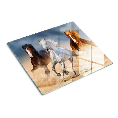Tabla para cortar Tres caballos al galope