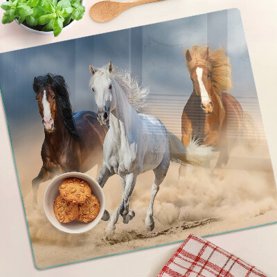 Tabla para cortar Tres caballos al galope