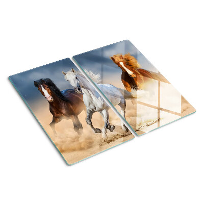 Tabla para cortar Tres caballos al galope