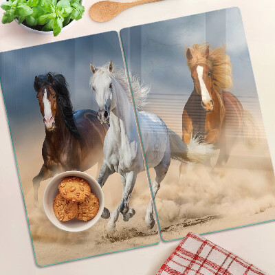 Tabla para cortar Tres caballos al galope