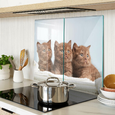 Tabla para cortar Tres gatos marrones