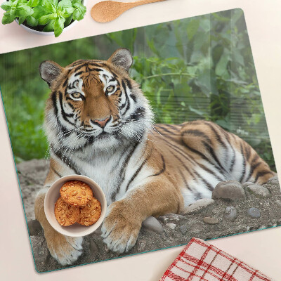 Tabla de cortar de cristal Tigre en su hábitat natural