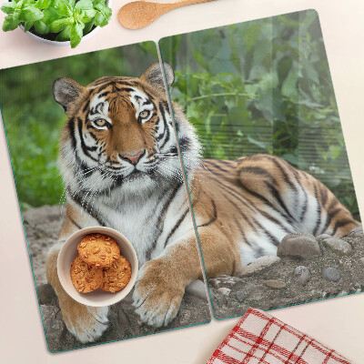 Tabla de cortar de cristal Tigre en su hábitat natural