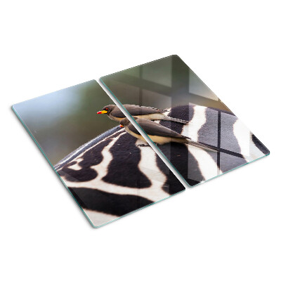 Tabla para cortar Pájaros en una cebra