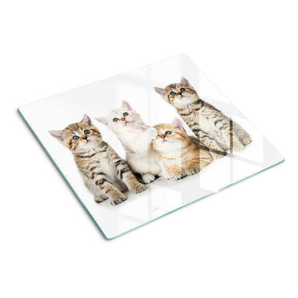 Tabla para cortar Una bandada de gatitos