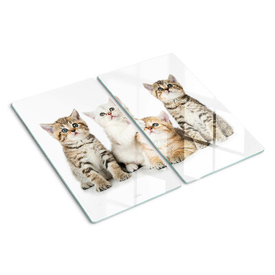 Tabla para cortar Una bandada de gatitos