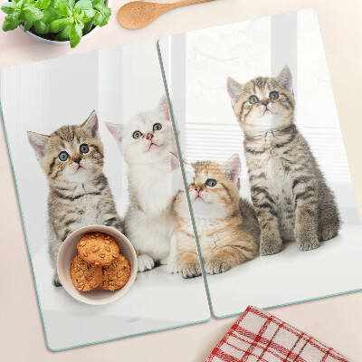 Tabla para cortar Una bandada de gatitos