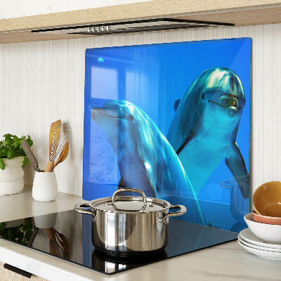Tabla para cortar Delfines en el agua